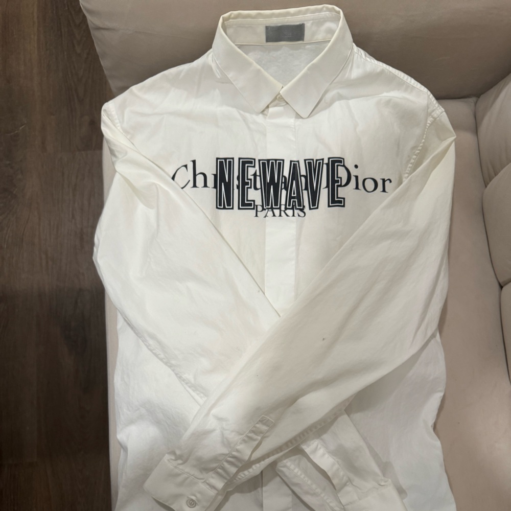 Dior Cream Collared Shirt